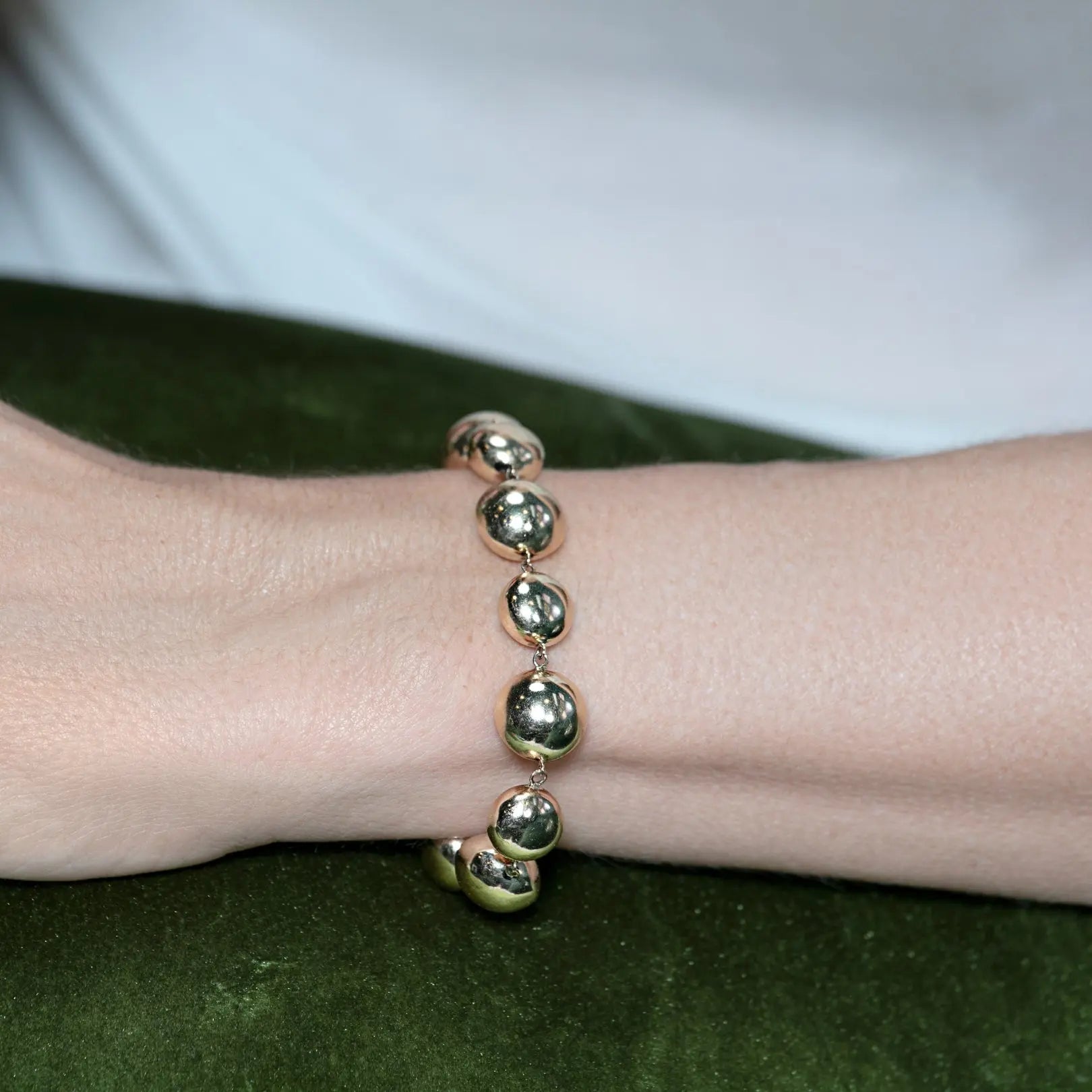 Multi-Ball Yellow Gold Bracelet-Princess Jewelry Shop