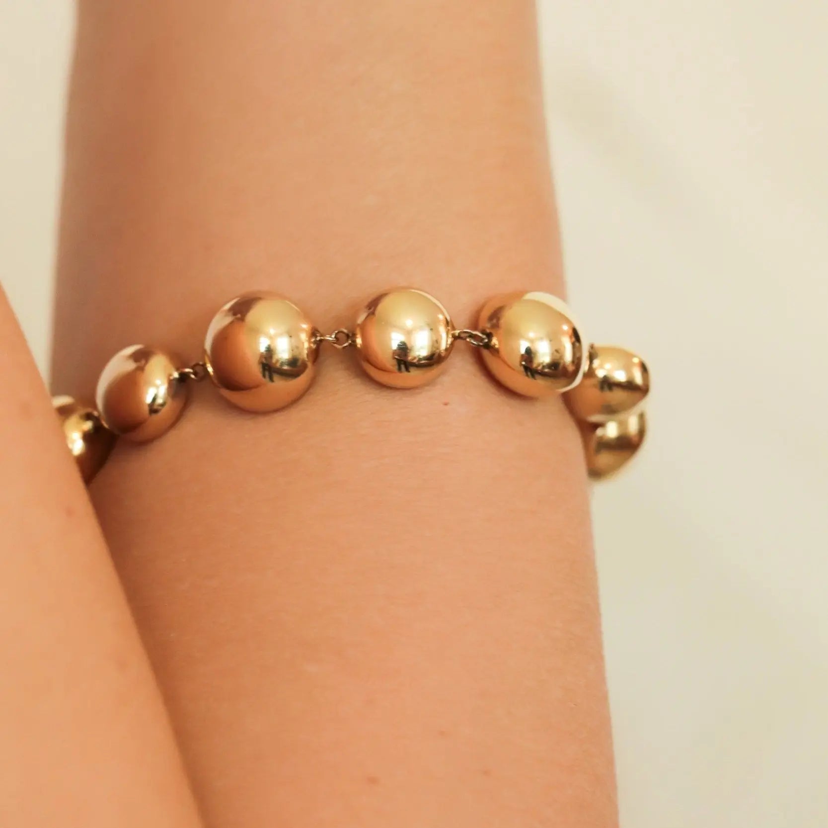 Multi-Ball Yellow Gold Bracelet-Princess Jewelry Shop