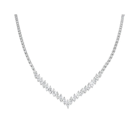 Multi Marquise Diamond Necklace Princess Jewelry Shop