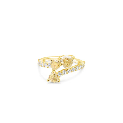 Multi Shape Yellow Diamond Ring Princess Jewelry Shop