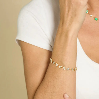 Multi Shaped Diamond Bracelet Princess Jewelry Shop