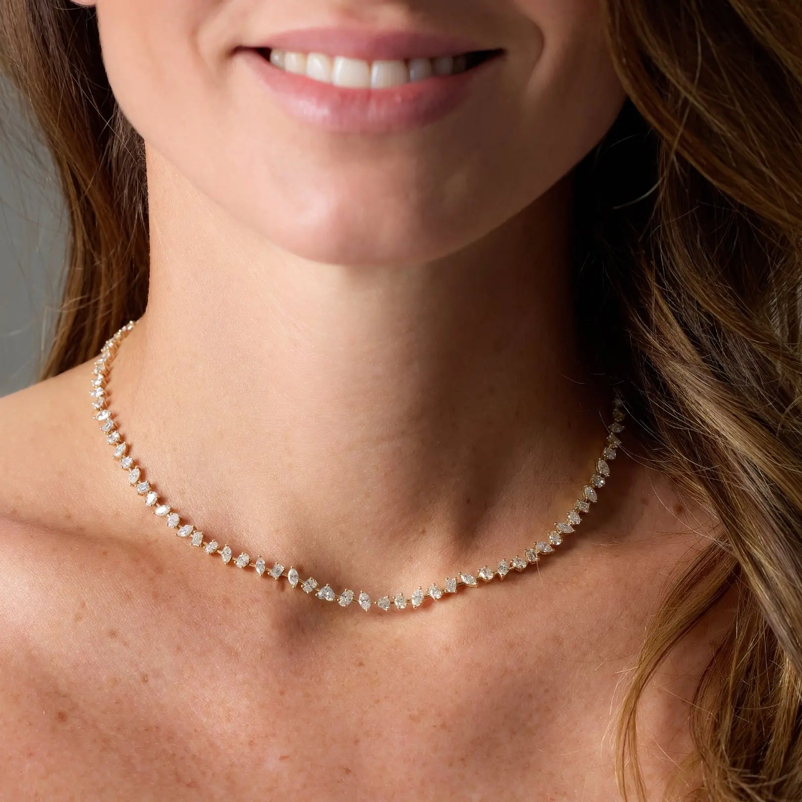   DIA MULTI SHAPE NECK D11.38 14KY Princess Jewelry Shop