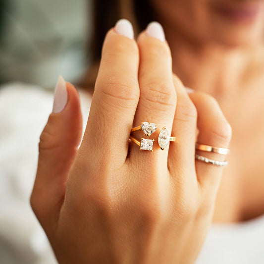 Multi Shaped Diamond Ring Princess Jewelry Shop