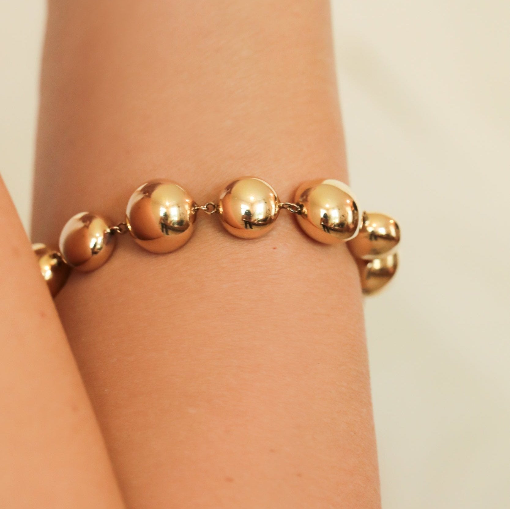 Multi-Ball Yellow Gold Bracelet