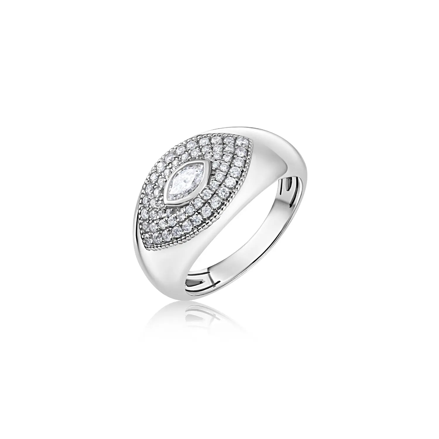 Mystic Eye Marquise Diamond Ring-Princess Jewelry Shop