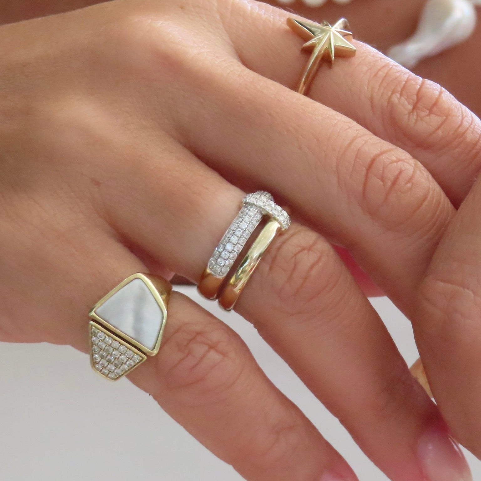 North Star Gold Ring
