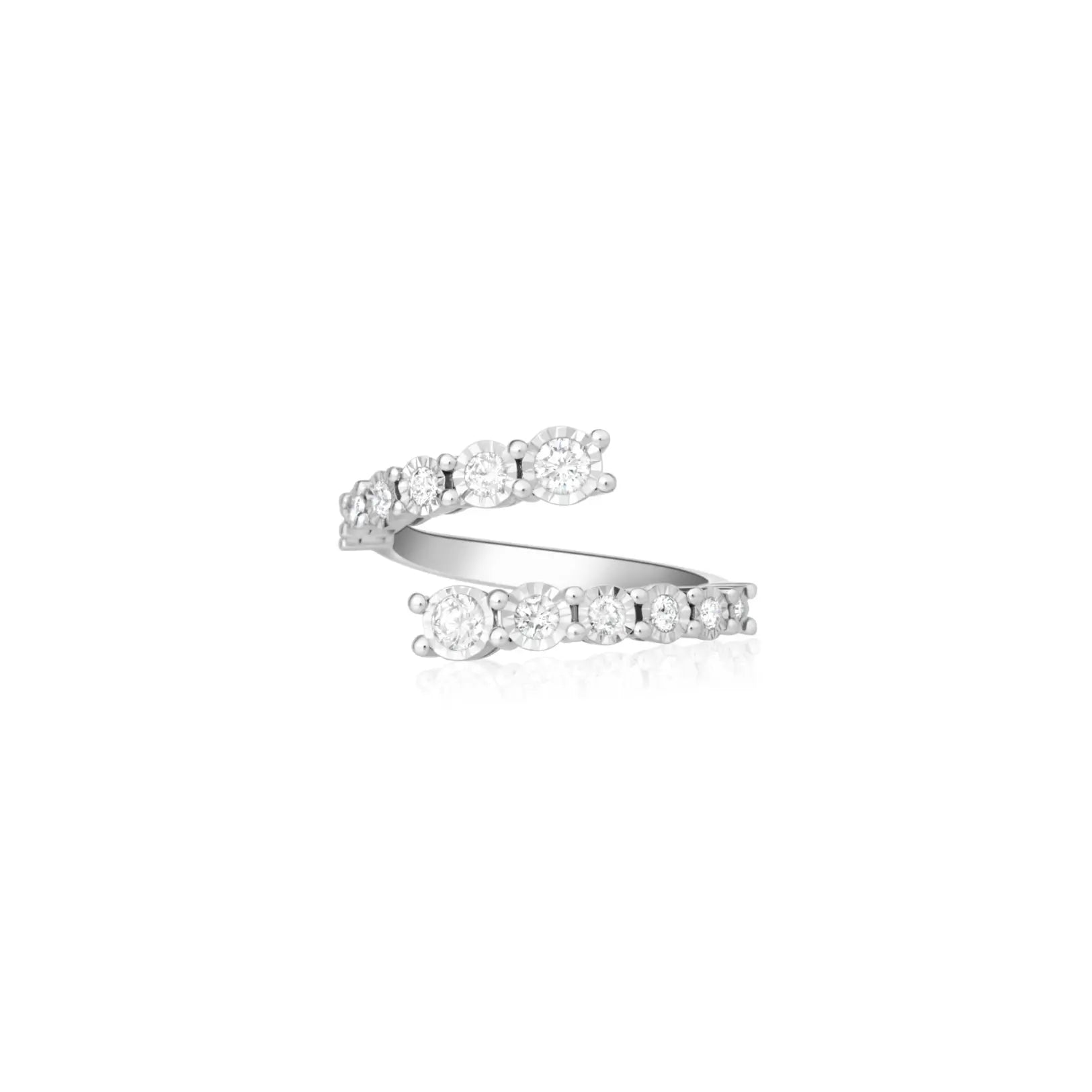 Open Twist Diamond Ring Princess Jewelry Shop