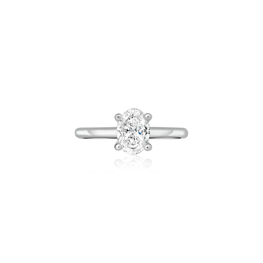 Oval Diamond Pinky Ring Princess Jewelry Shop