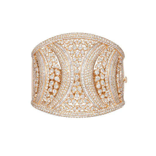 Pave Diamond Cuff Bracelet Princess Jewelry Shop