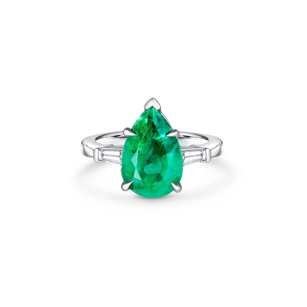 Pear-Shaped Emerald Ring-Princess Jewelry Shop