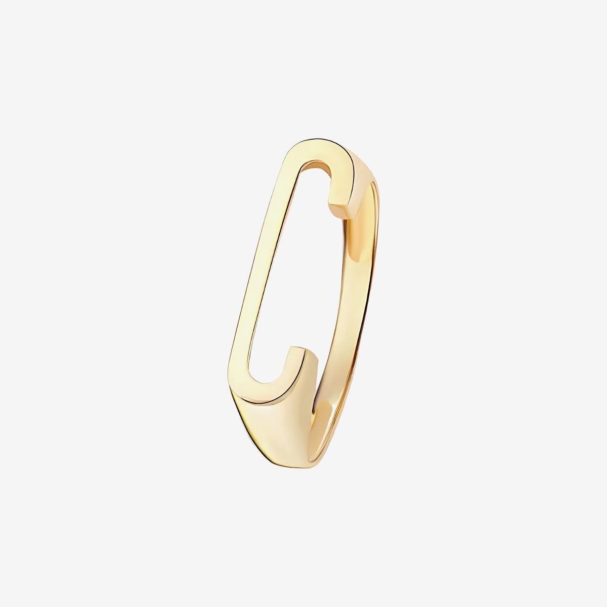 Personalized Letter Ring, Letter C in 18K Yellow Gold | JJ Jewelry