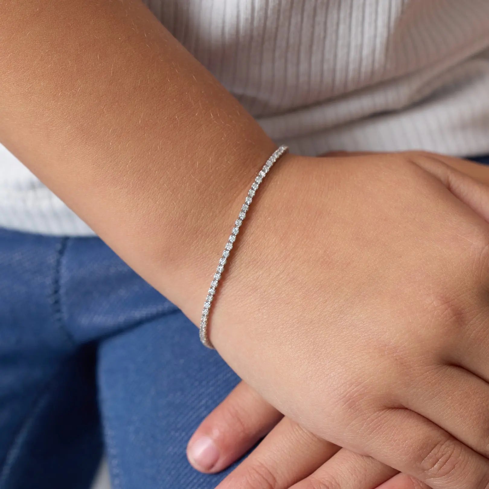   Petite Diamond Tennis Bracelet Princess Jewelry Shop