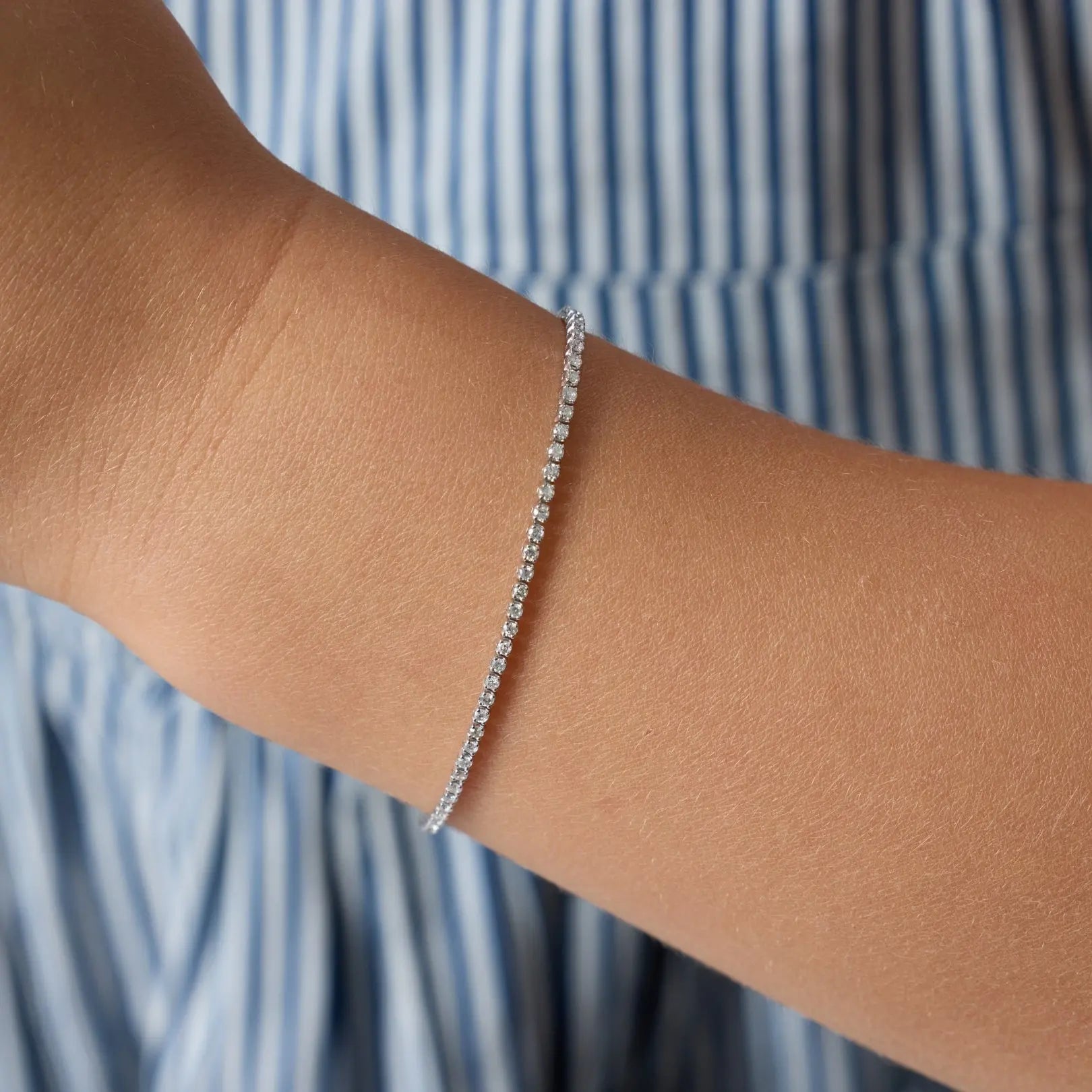   Petite Diamond Tennis Bracelet Princess Jewelry Shop