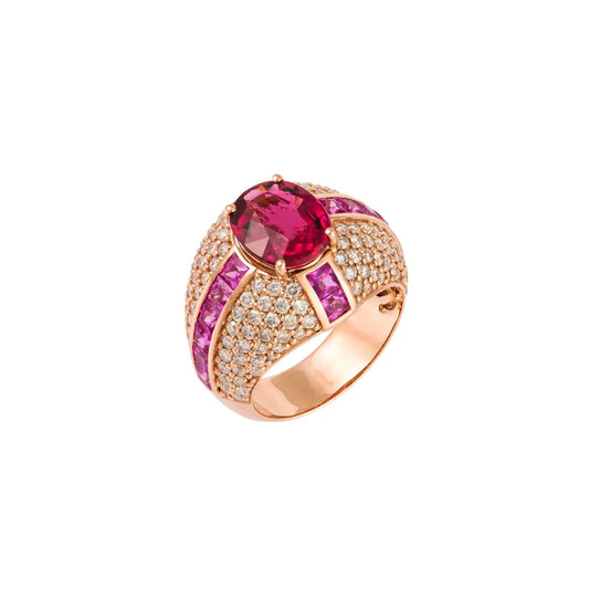Pink Hues & Diamond Jumbo Ring Princess Jewelry Shop