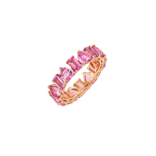 Pink Sapphire Multi-Shape Ring Princess Jewelry Shop