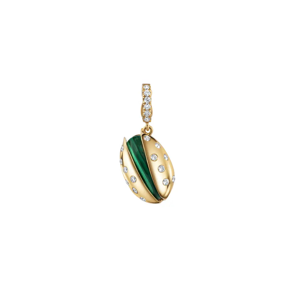 Pistachio Malachite & Diamond Pendant Princess Jewelry Shop