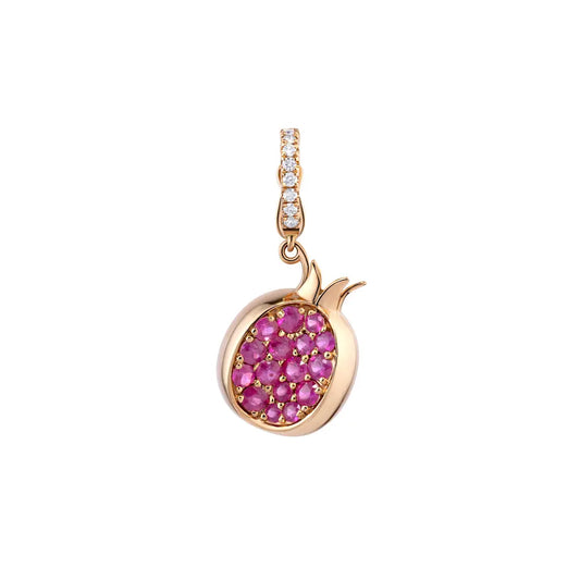 Pomegranate Ruby & Diamond Pendant Princess Jewelry Shop
