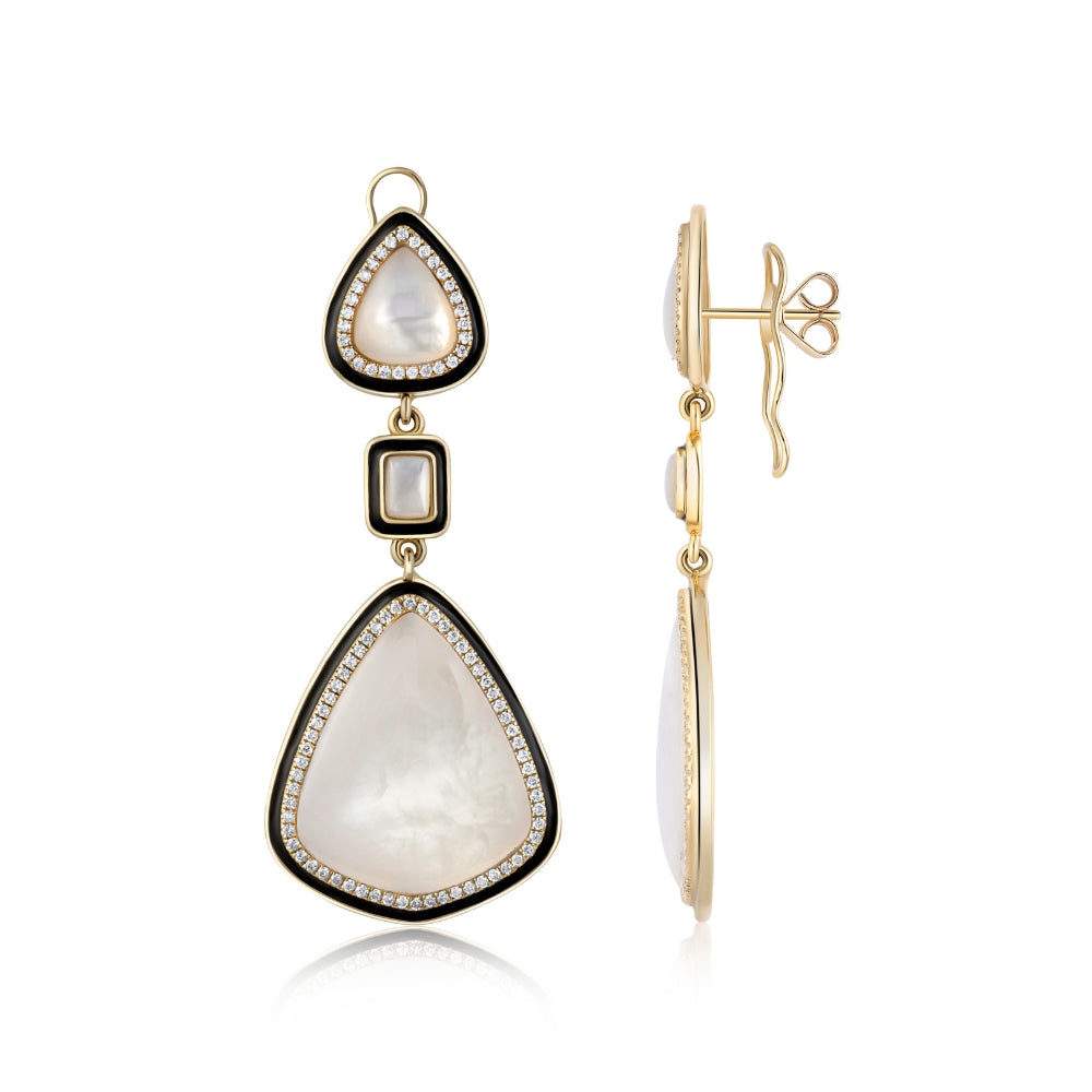 Luminous Mother-of-Pearl Drop Earrings