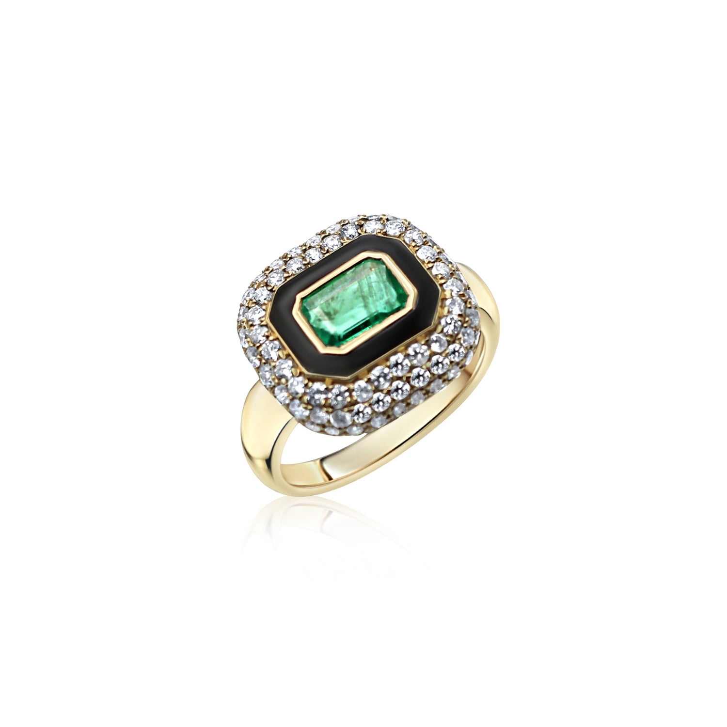 Victory Emerald and Diamond Ring