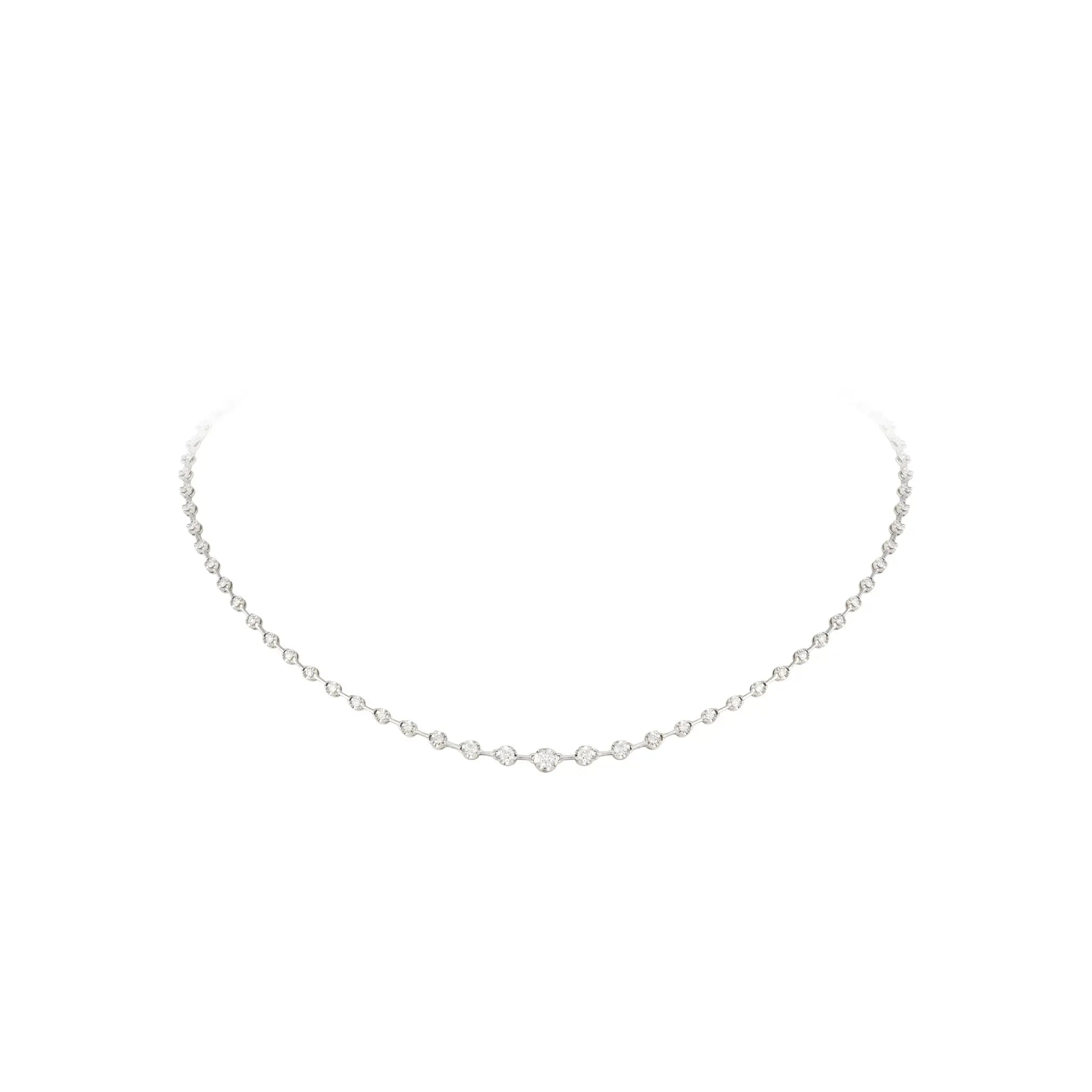 Renata Diamond Tennis Necklace Princess Jewelry Shop