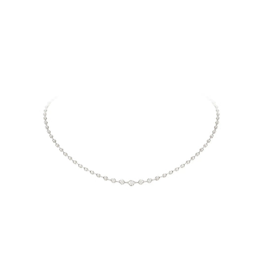 Renata Diamond Tennis Necklace Princess Jewelry Shop