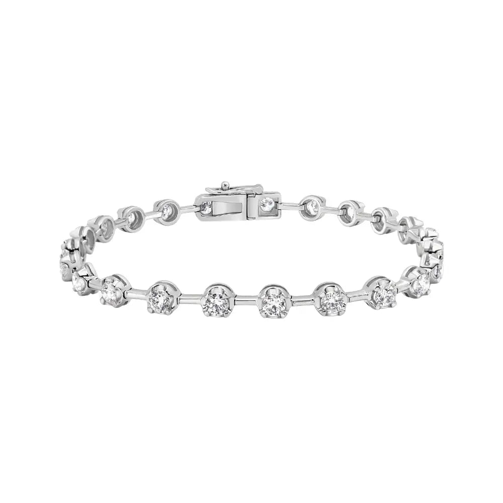   Renata Spaced Round Diamond Bracelet Princess Jewelry Shop