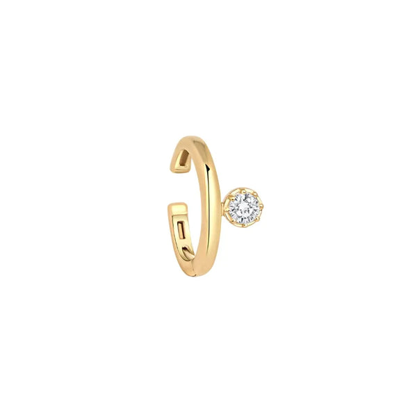   SINGLE DIA GOLD EARCLIP D0.15 1.5G 18K Princess Jewelry Shop