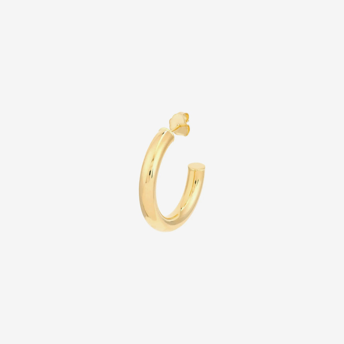 Small Classic Hoop Earrings, view 3, gray background | JJ Jewelry Miami