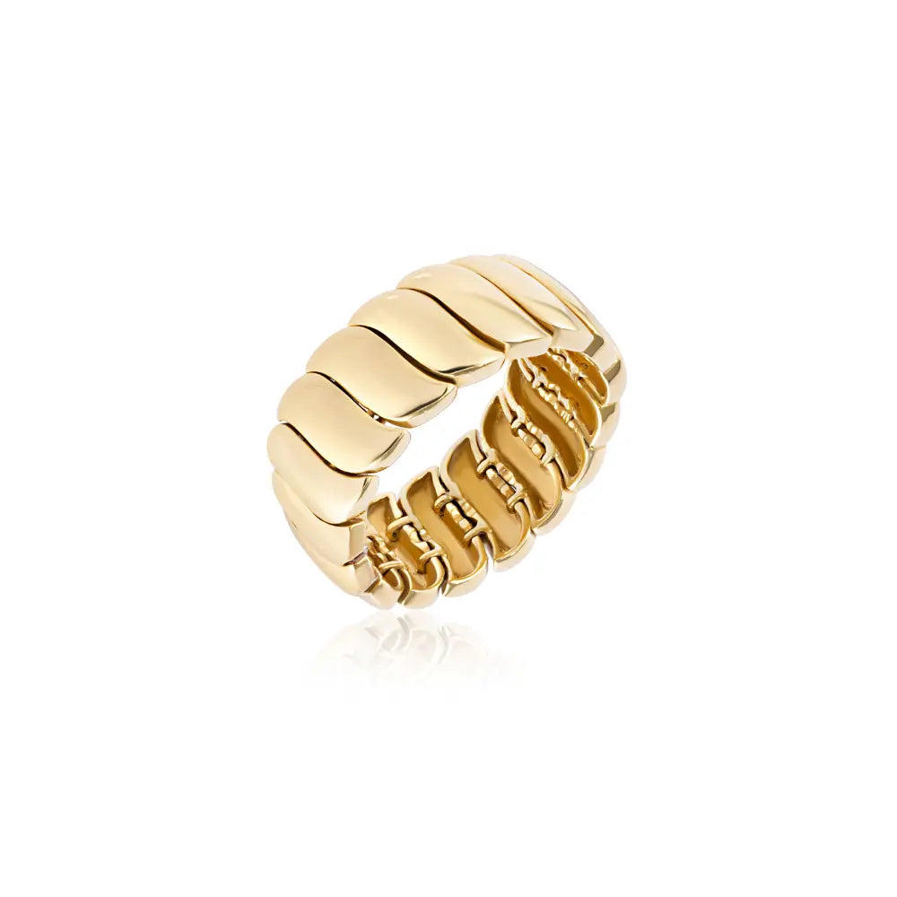 Wave Gold Ring-Princess Jewelry Shop